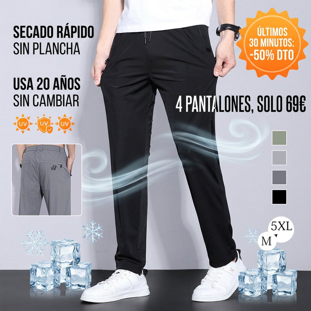【Limitado 100 piezas】Pantalones de hielo transpirables ultrafinos para verano