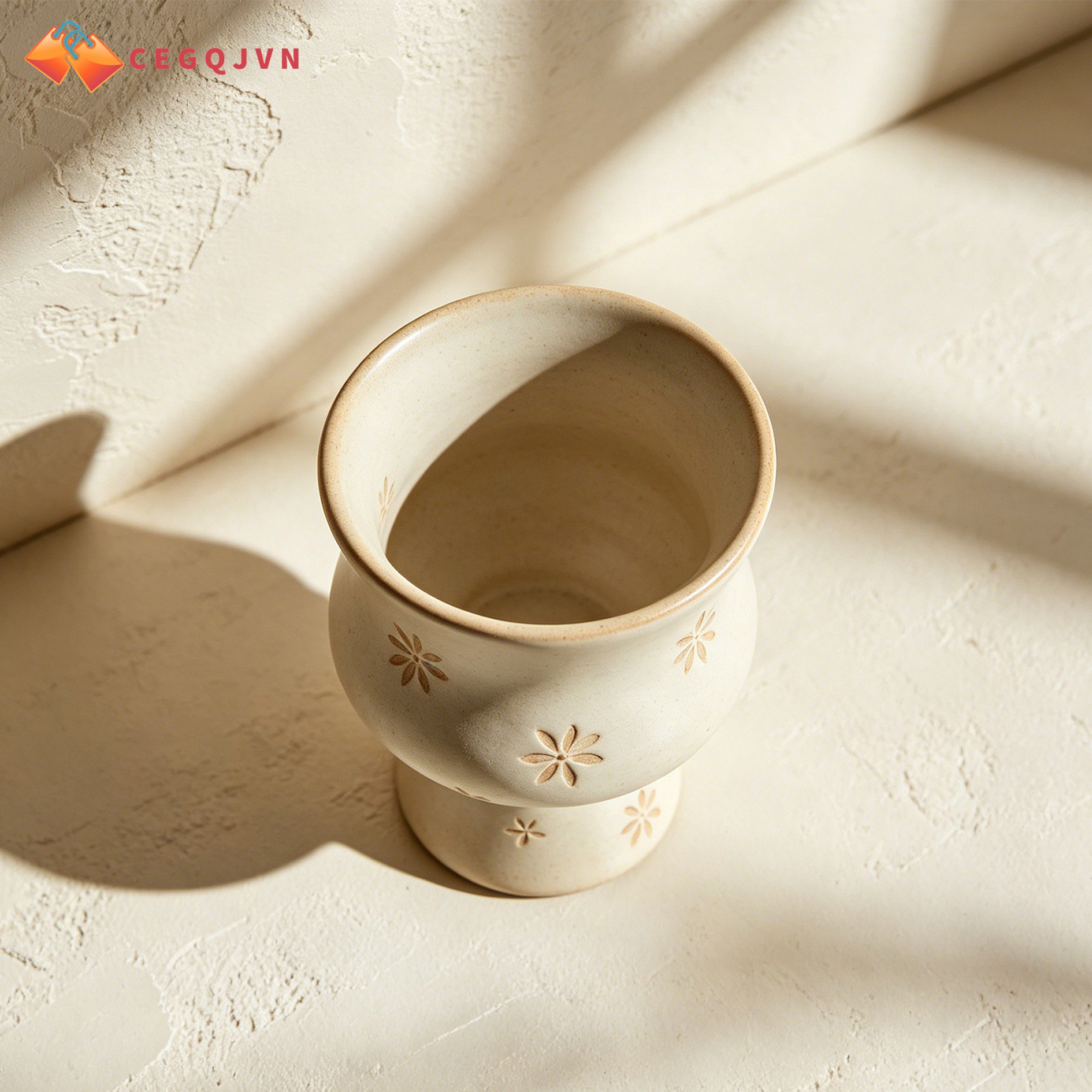 Elegant miniature ceramic drinkware for espresso