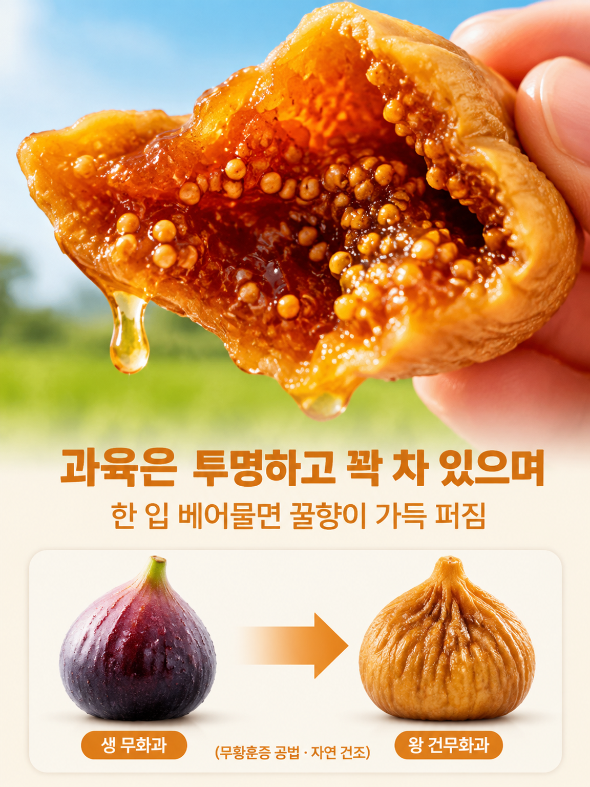 설탕 없이 쫀득하고 건강한 대용량 왕 건무화과