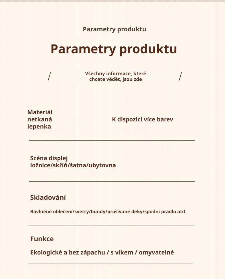 Skladovací box na sezónní oblečení