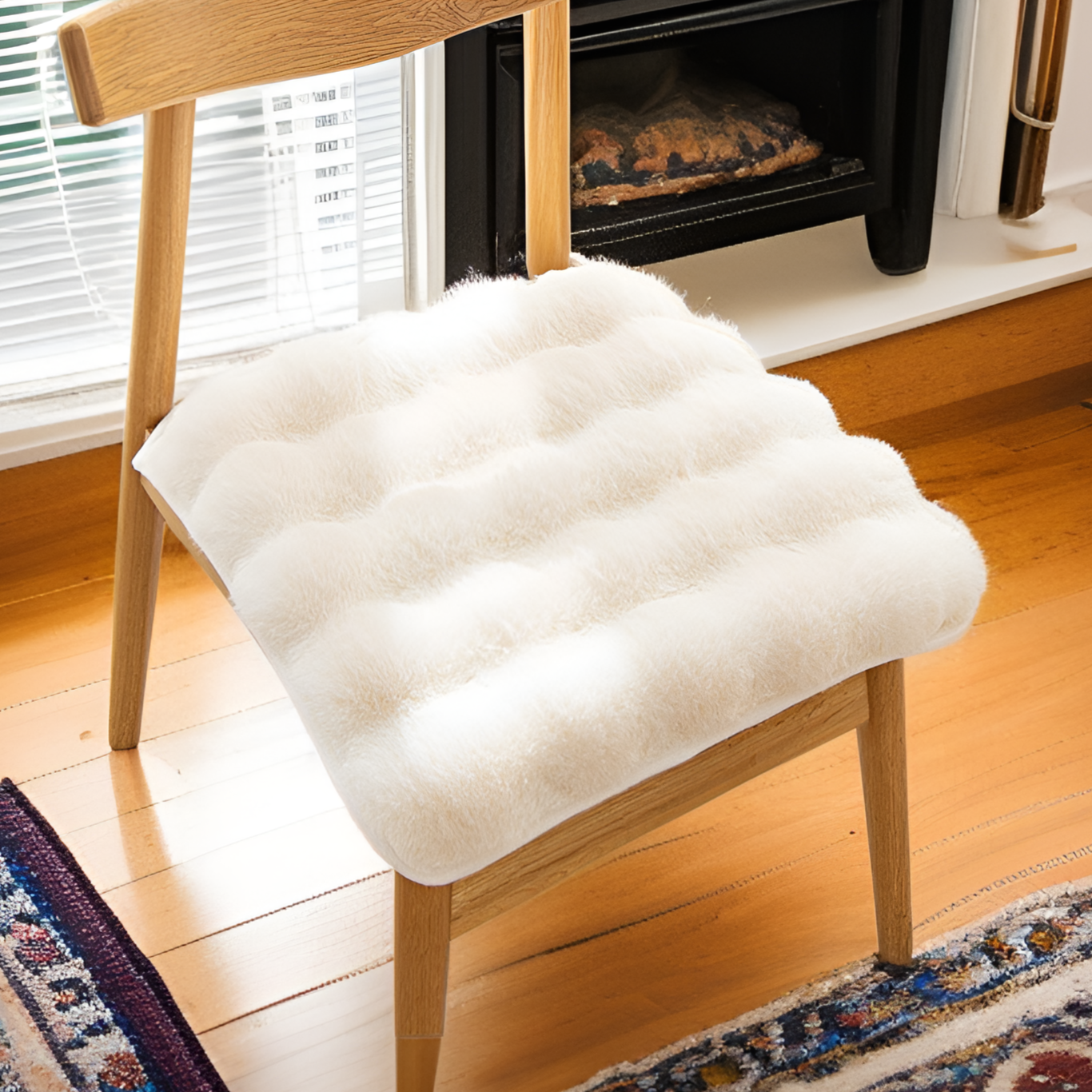 Thick plush warm cushion