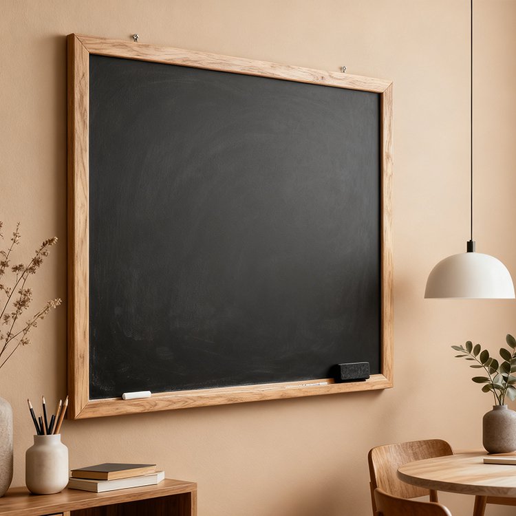 กระดานดำสำหรับเขียนโน้ตและวาดภาพในบ้าน