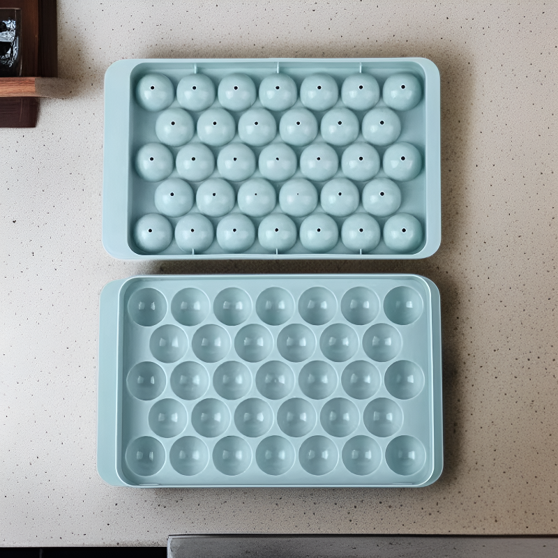 원형 실리콘 아이스볼 몰드 얼음 만들기 상자 아이스크림 도구