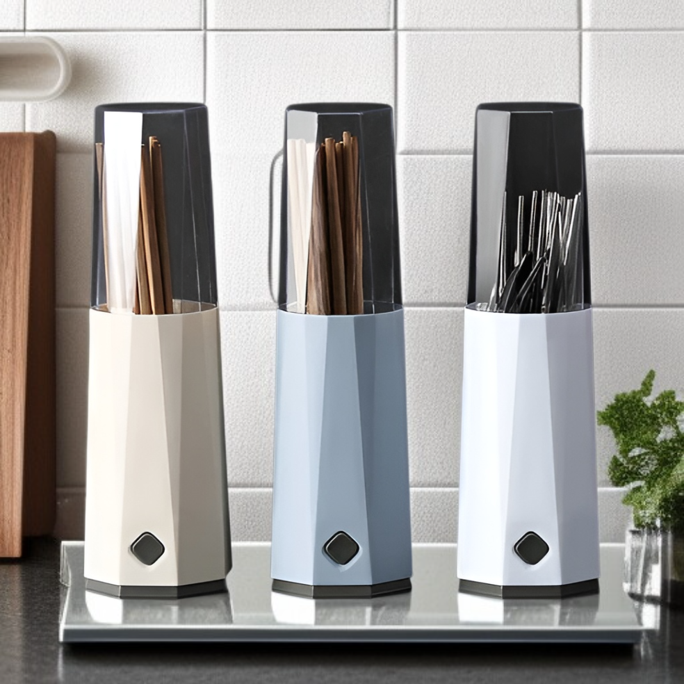 방진 수저통 젓가락통 물빠짐 식기함 주방 수납 선반