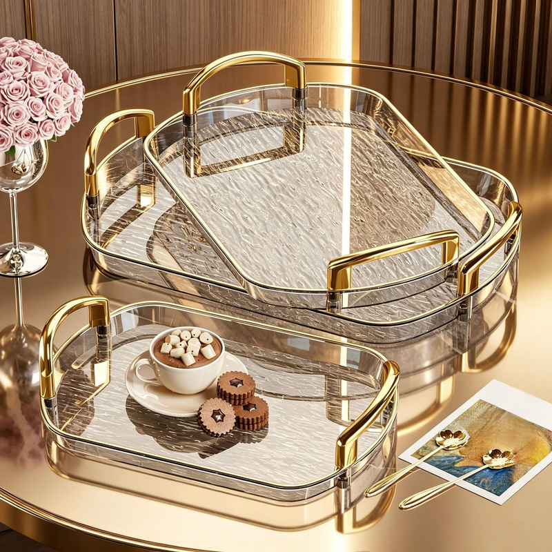Multifunctional Nordic style handle tray