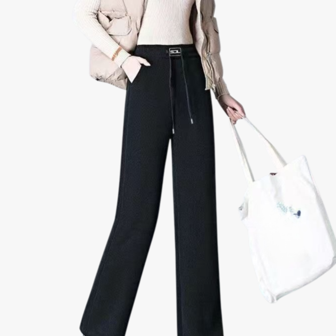 빅 사이즈 겨울 쉐닐 코듀로이 와이드 팬츠 여 기모 도톰 슬림 캐주얼 팬츠