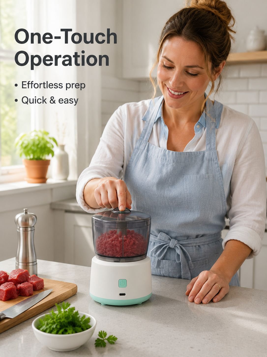 Home Multifunctional Mixer Mini Meat Grinder Electric Slicer Blender