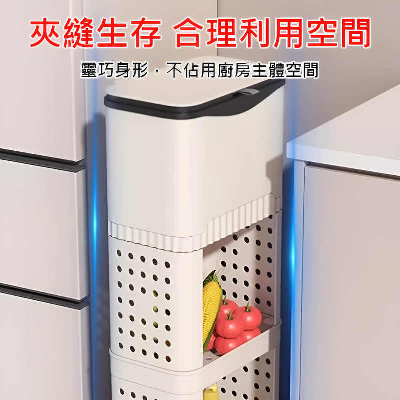 免彎腰家用移動式多功能垃圾桶