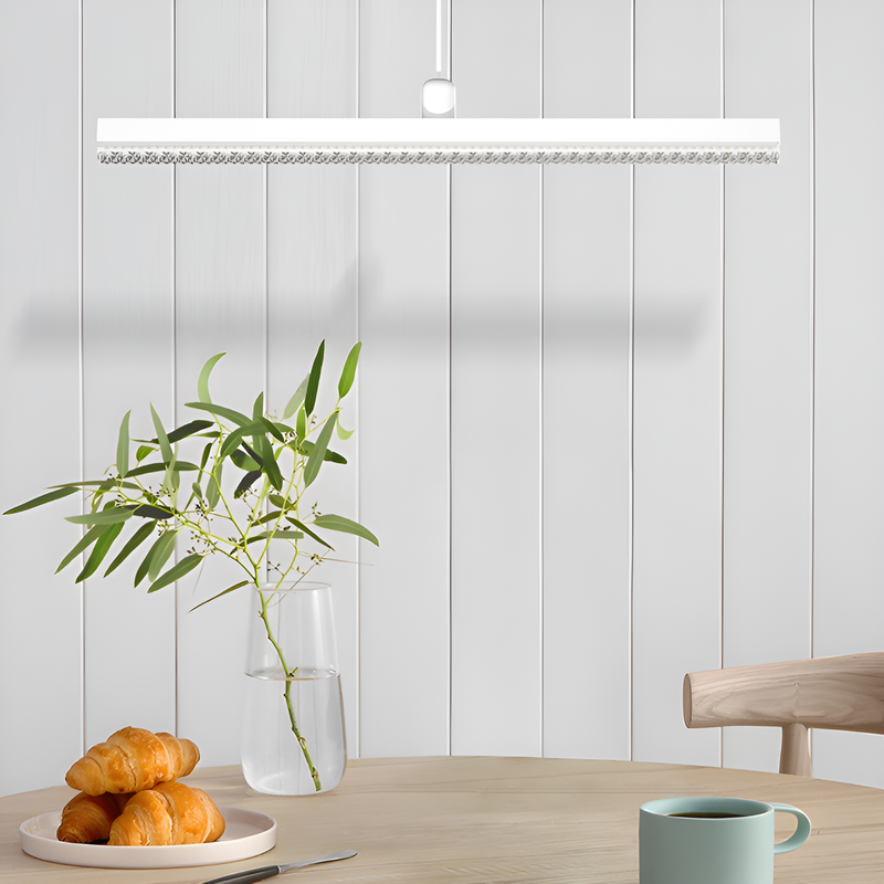 Ultra Bright Energy-saving Lamp Long Crystal Chandelier with Screw Base