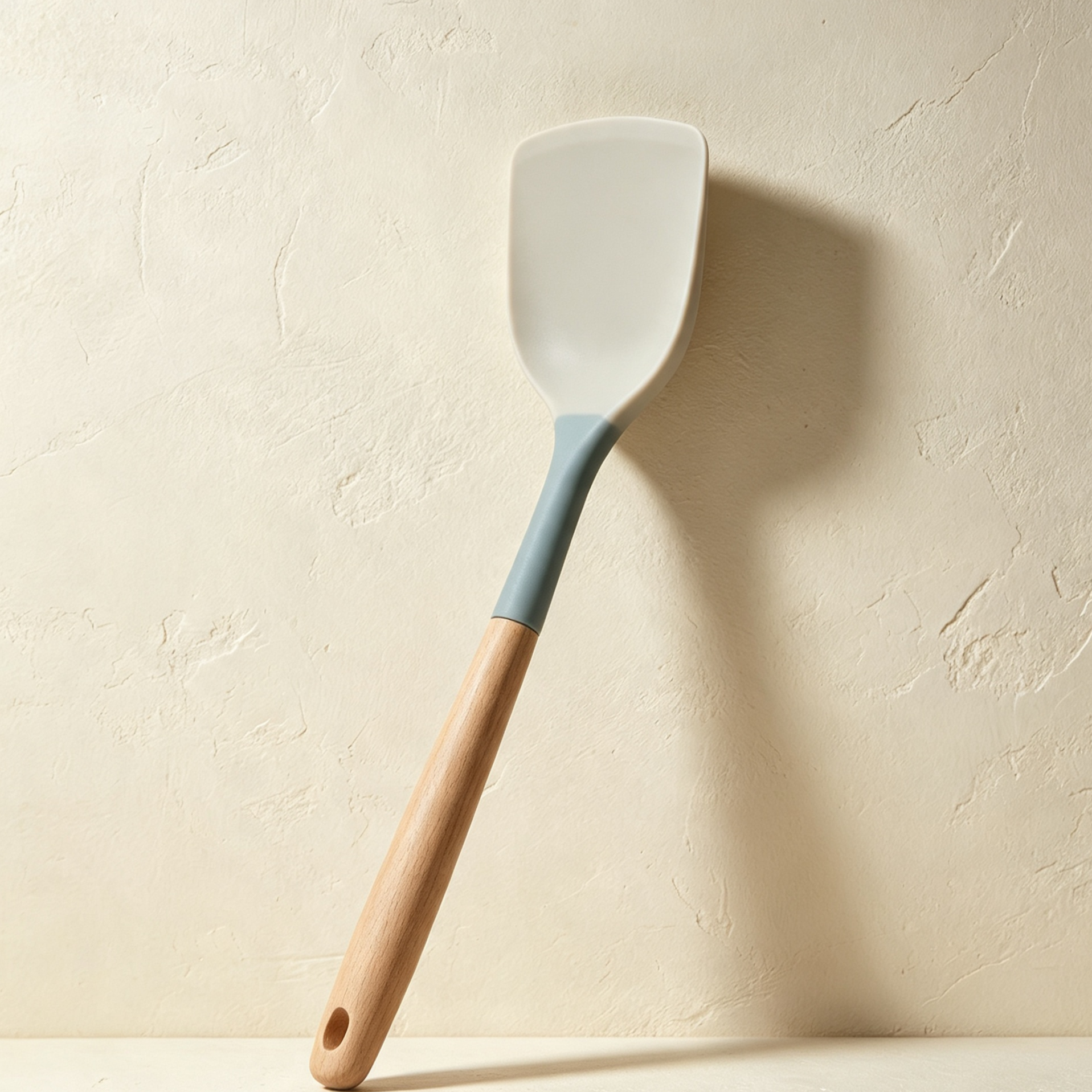 Silicone spatulas with wooden handles (6 pieces)