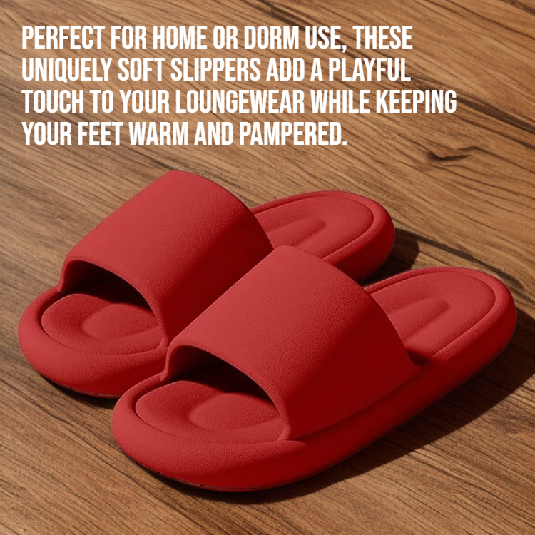 Ultra-soft shit-feeling slippers front view