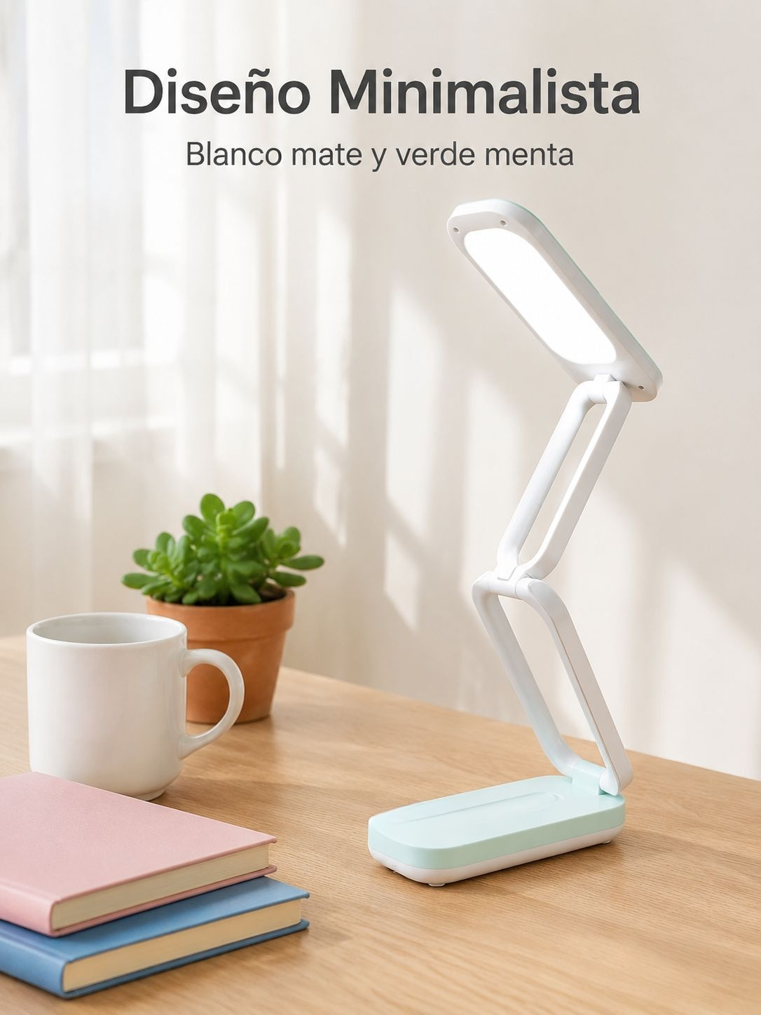 Lámpara de lectura plegable solar con protección para los ojos