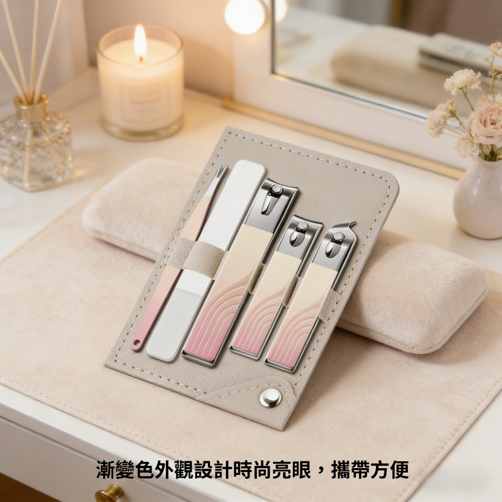 家用便攜漸變指甲刀套裝