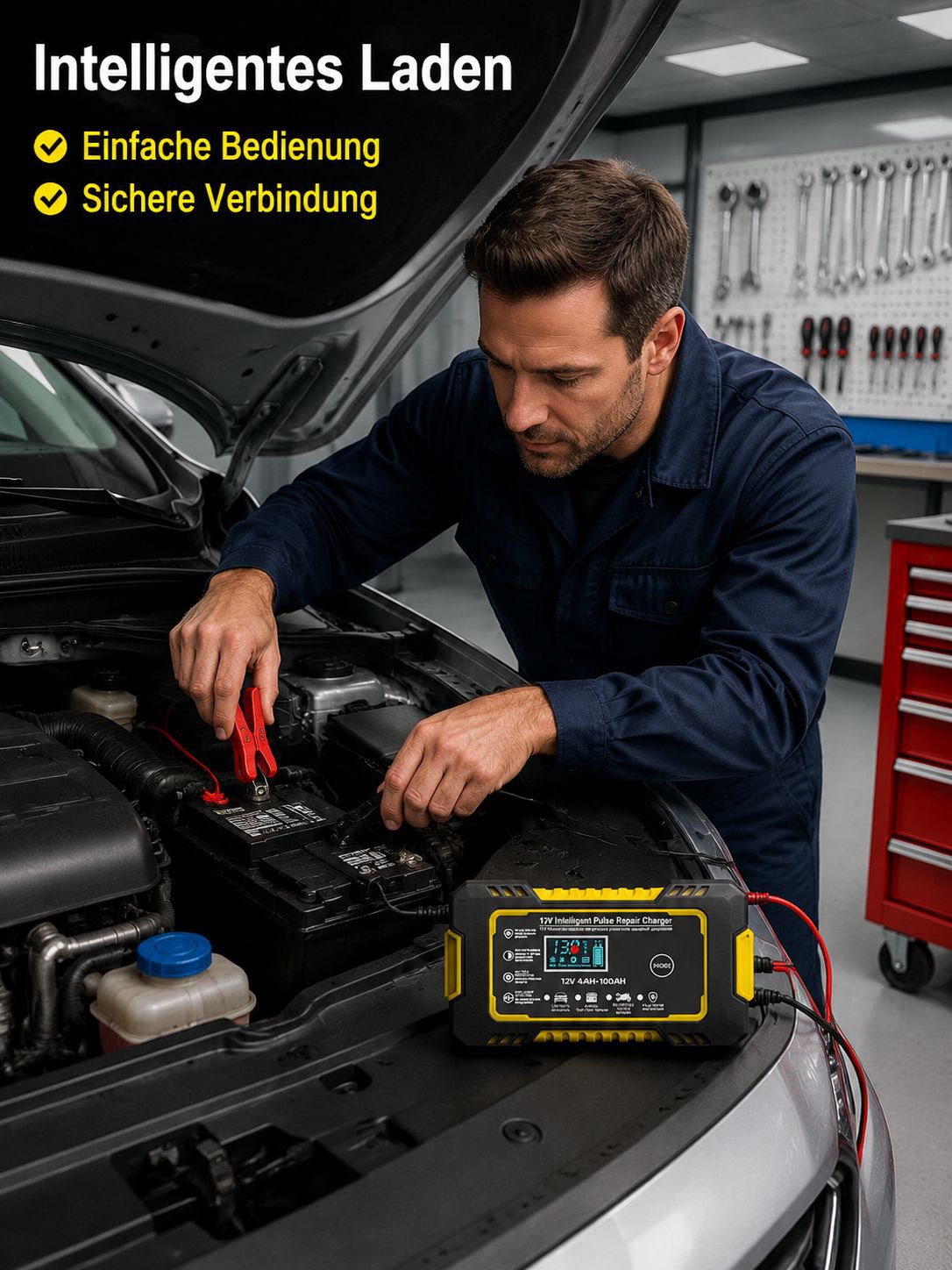 Intelligentes Autobatterieladegerät