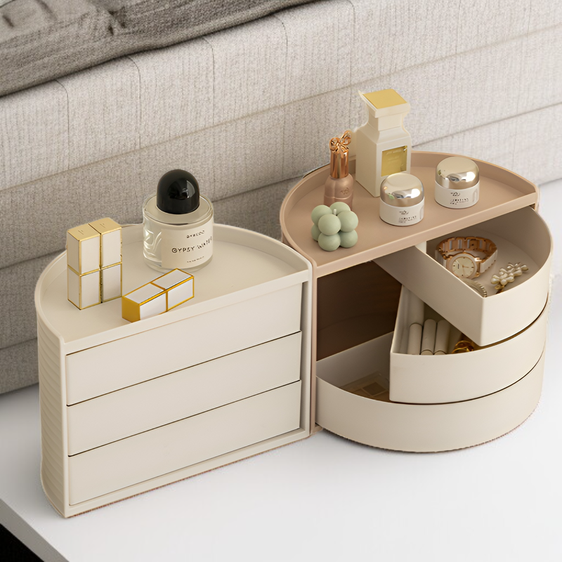 Estante giratorio para almacenamiento de maquillaje