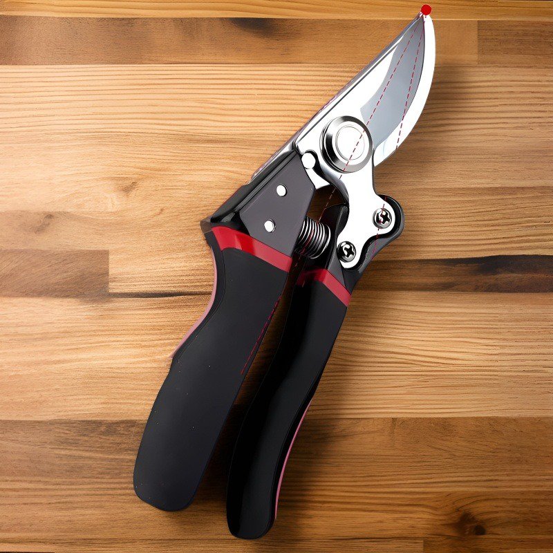 Arbeitssparende, hochfeste Gartenschere aus Stahl