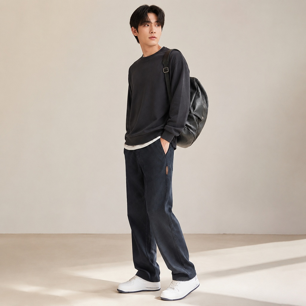 신상 남성 루즈핏 스트레이트 데님 팬츠
