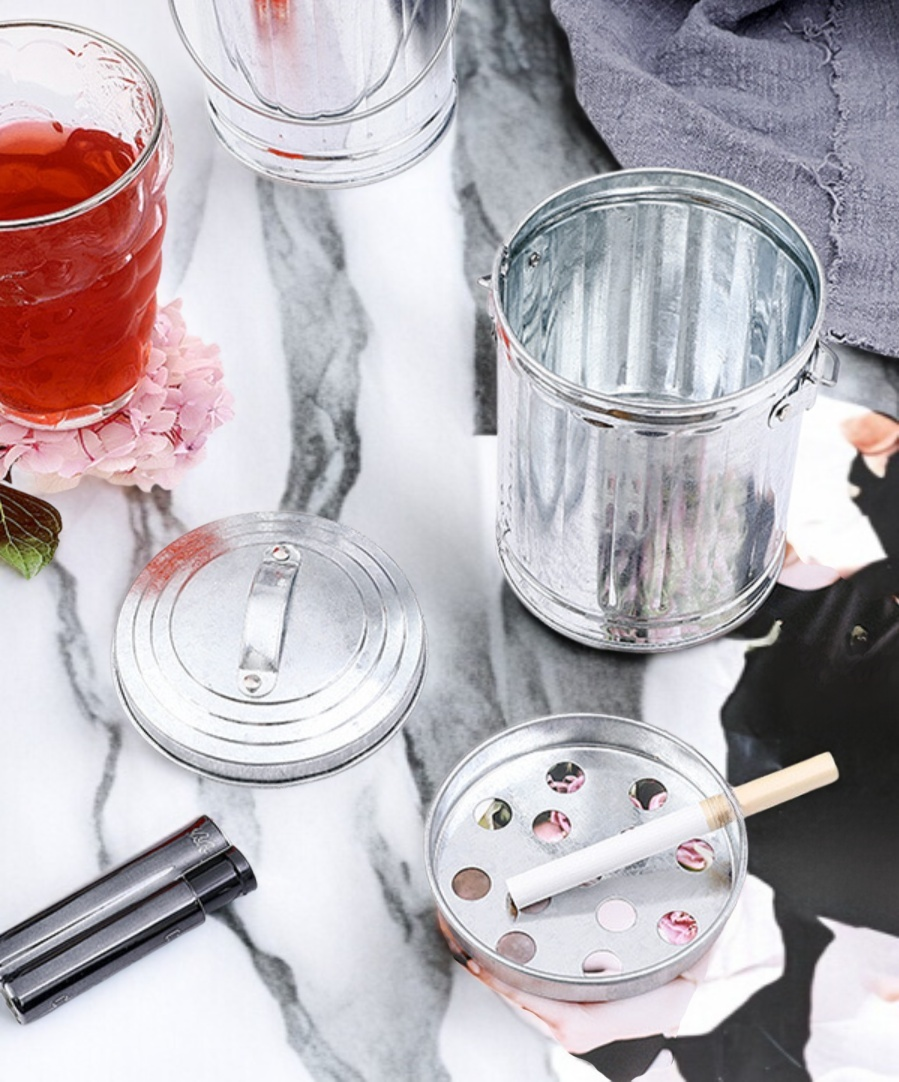 おしゃれなデザインのバケツ型灰皿