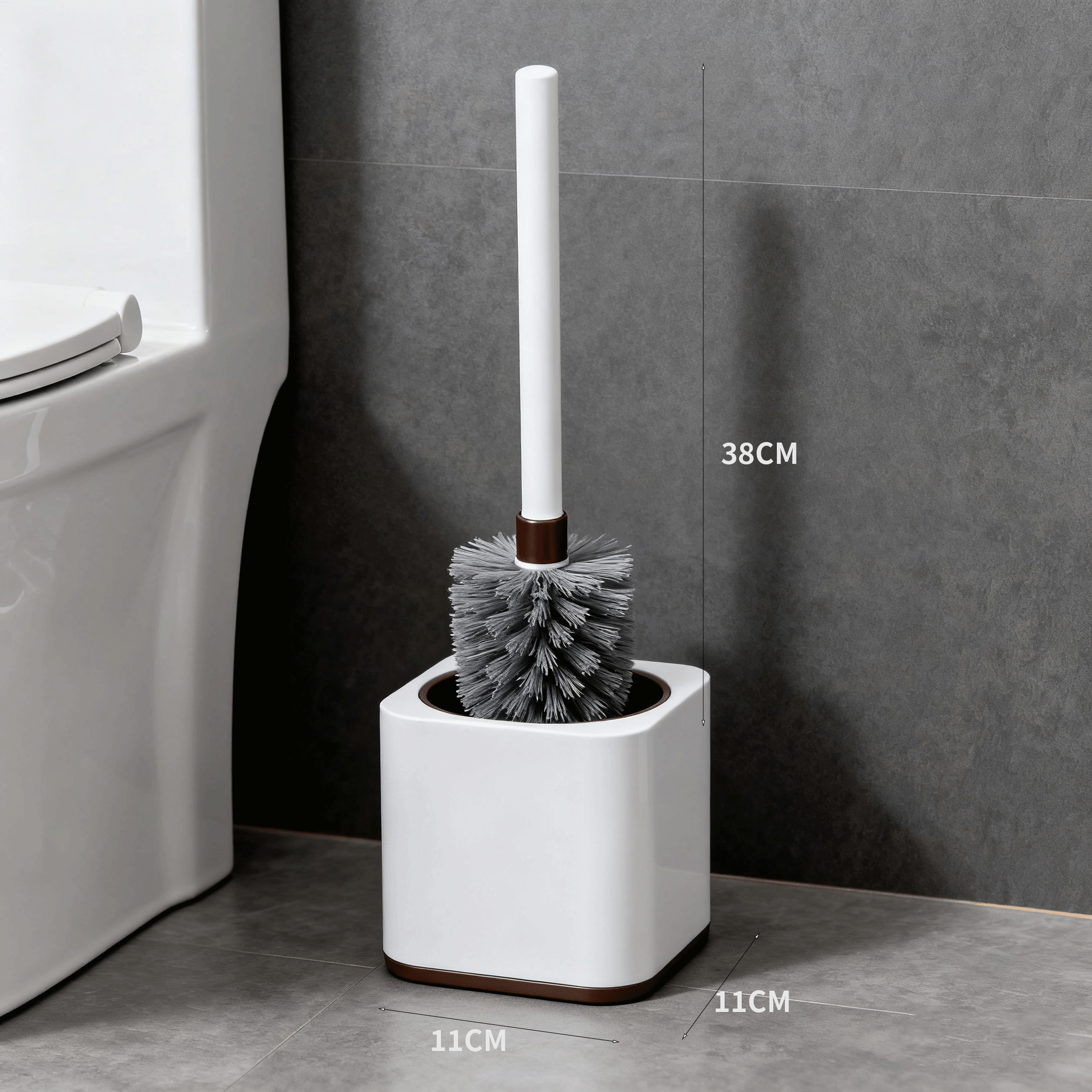 Sada dvou elegantních WC štětek