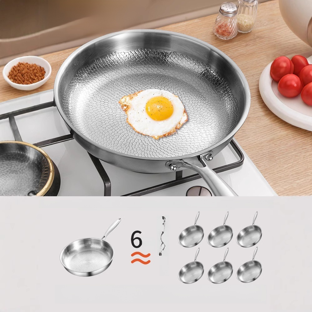 Uncoated Non-Stick Frying Pan