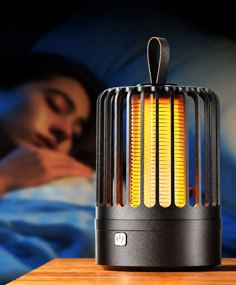 Lámpara eléctrica portátil contra mosquitos para camping