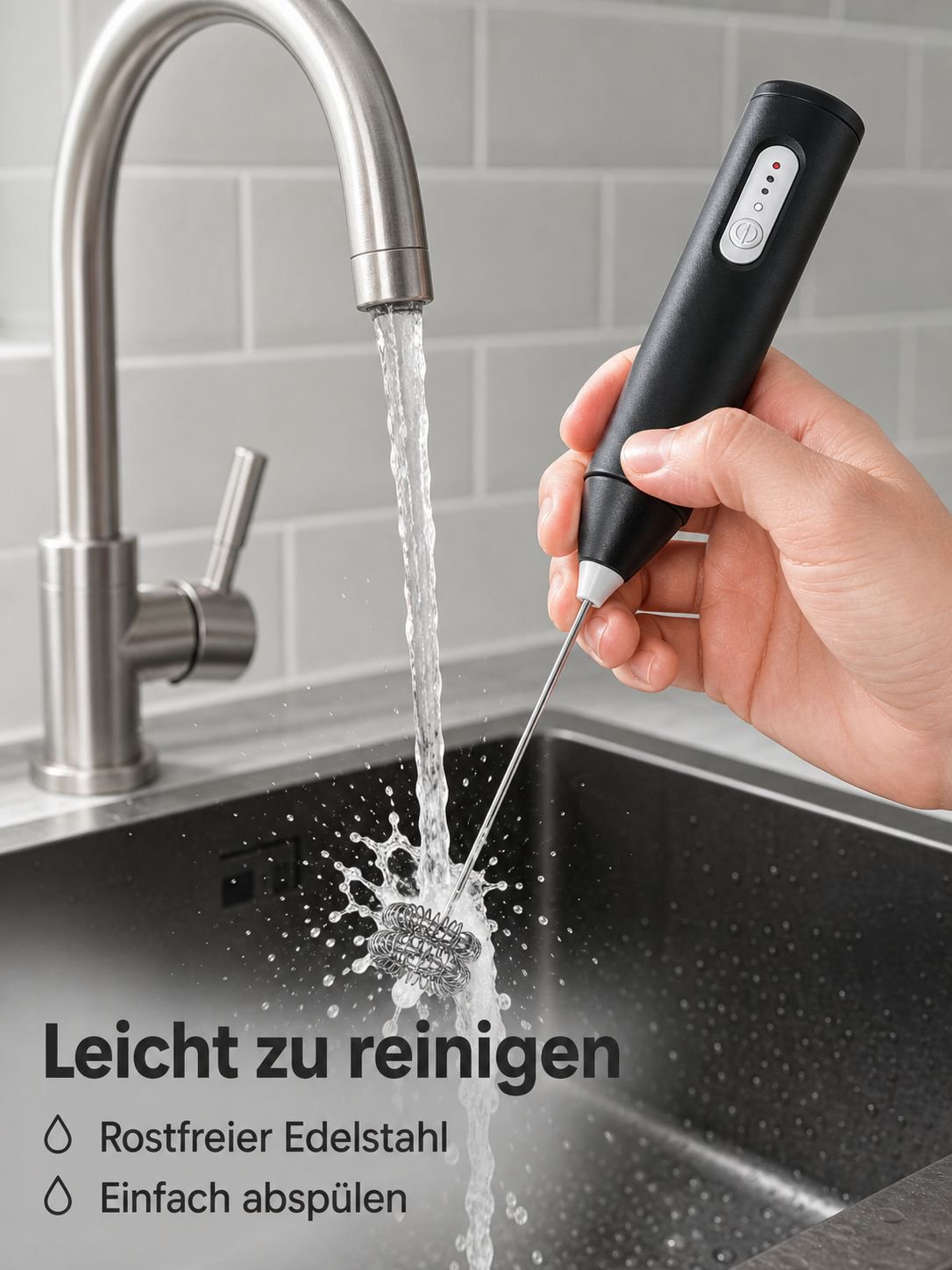 Kabelloser elektrischer Hand-Milchaufschäumer