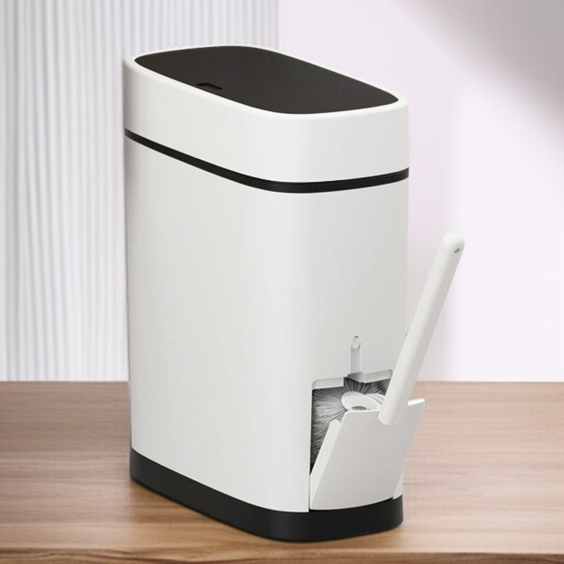 화장실 휴지통 가정용 뚜껑이 있는 화장실 틈새 대용량 휴지통 냄새방지휴지통 누르는 휴지통 휴지통