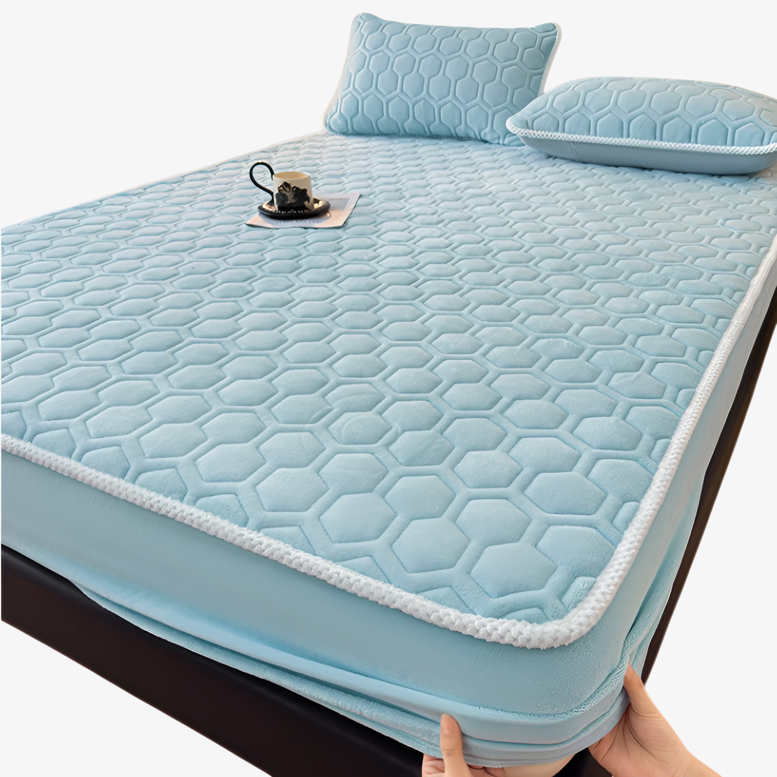 겨울용 두툼한 고중량 3중 구조 싱글/더블 침대 매트리스