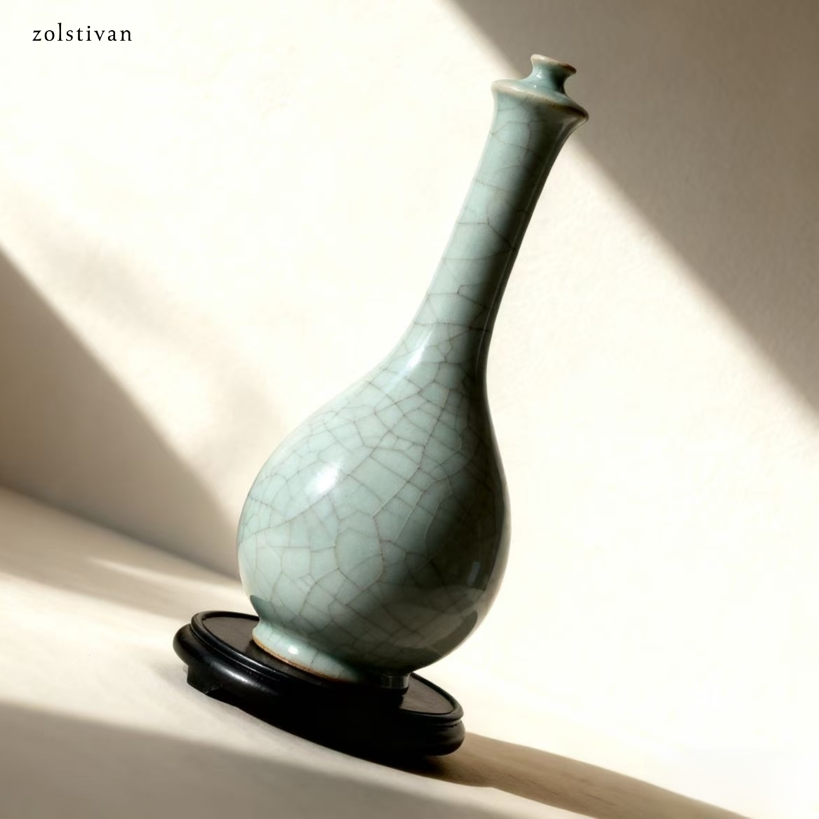 셀라돈 크랙클 꽃병