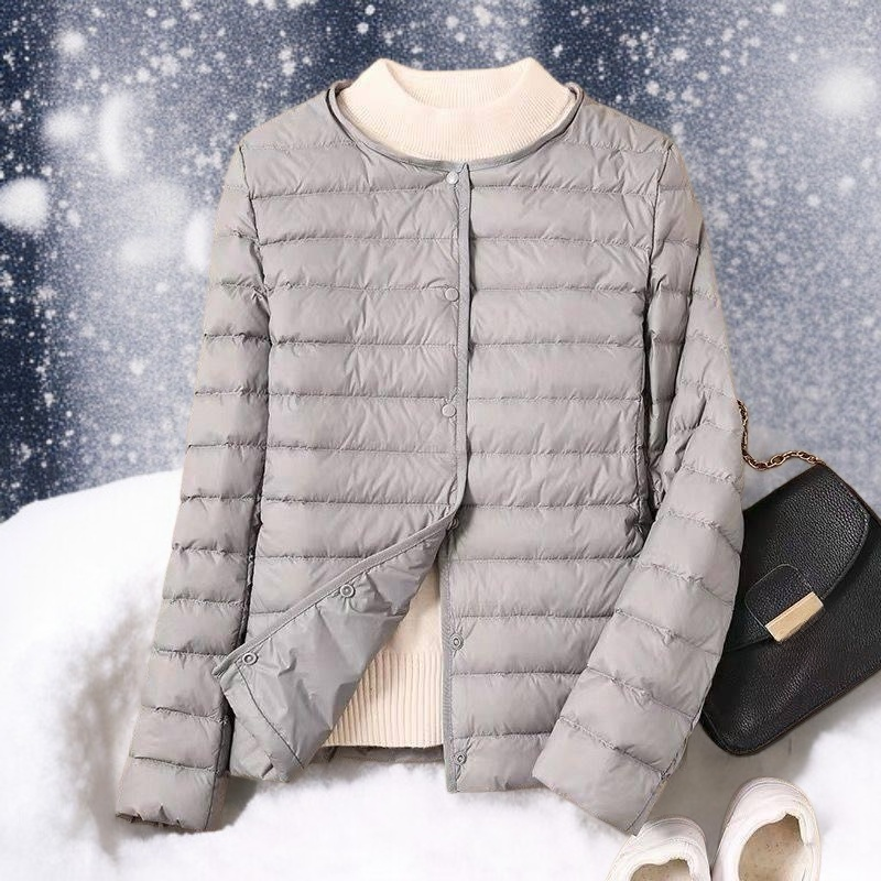 90 新品ホワイトダックダウンジャケット