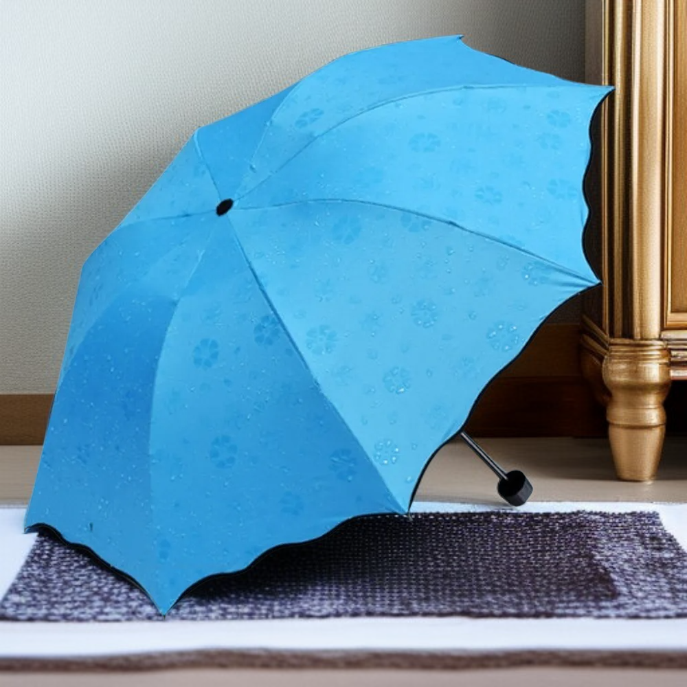 日焼け防止機能と極厚機能を備えた色が変わる花傘