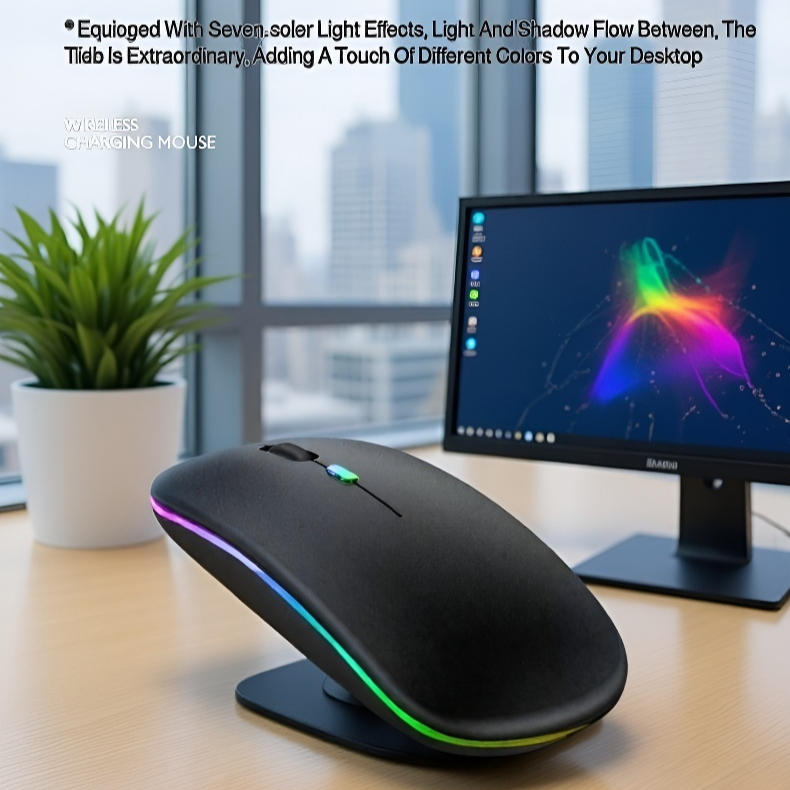 Sleek and fashionable wireless mouse for desktop