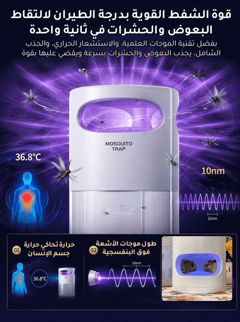 جهاز منزلي ومطاعم لطرد وقتل البعوض والذباب