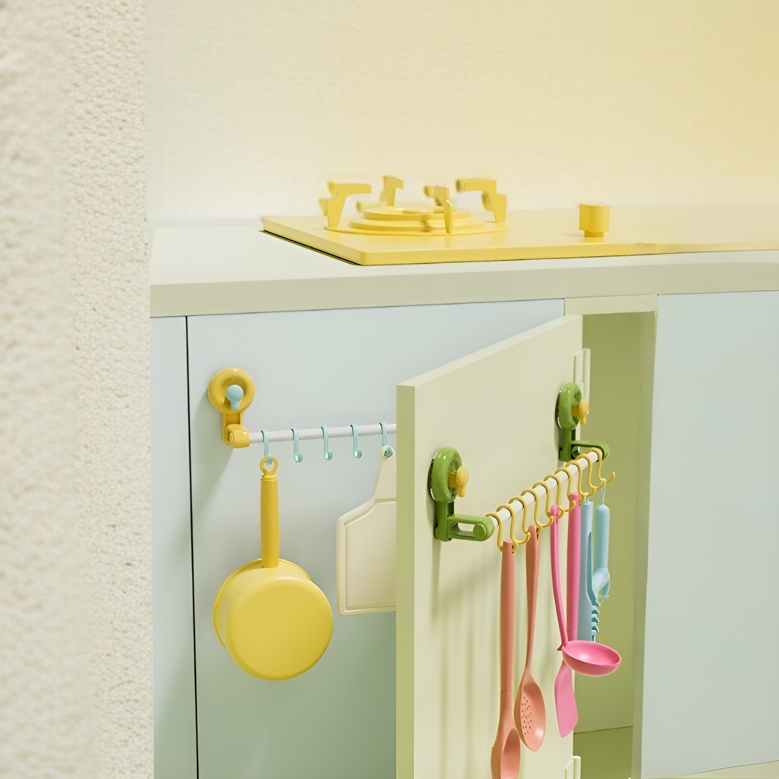 Dopamin saugnapf haken haushalt wand-montiert spurlose schiebe track haken küche geschirr lagerung m