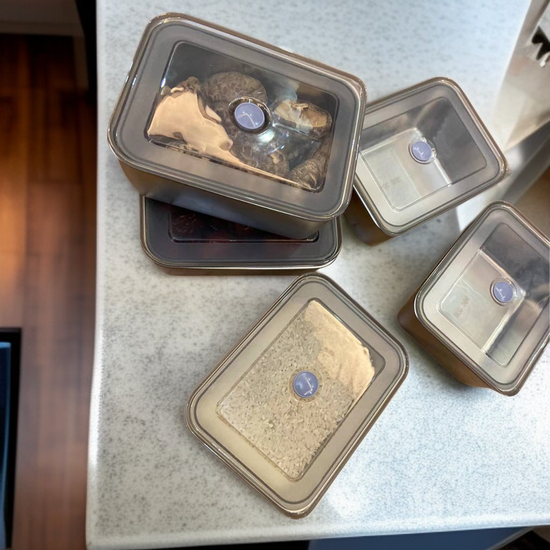 뚜껑이 있는 스테인리스 도시락