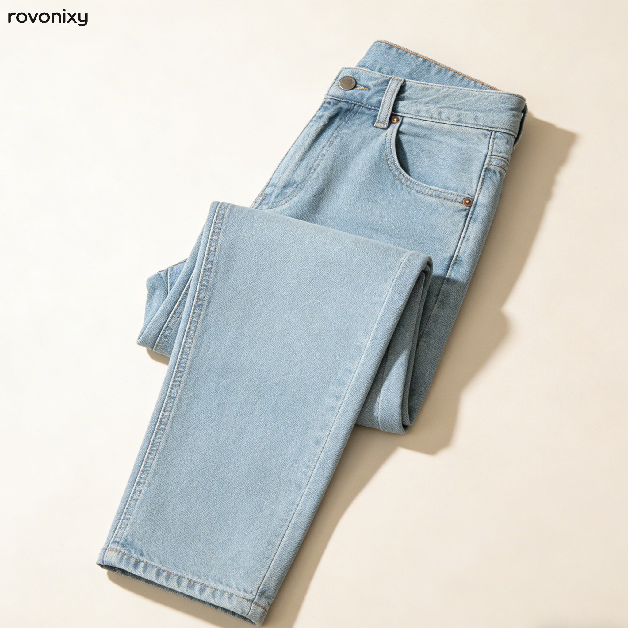 กางเกงยีนส์ทรงตรงคลาสสิก