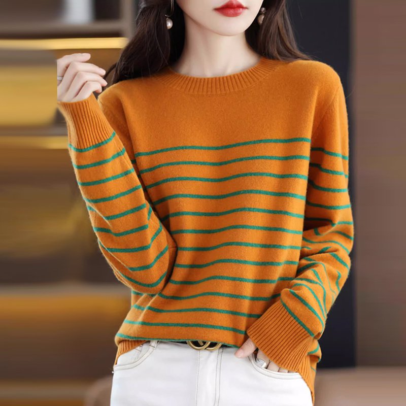 ボーダーカットソー