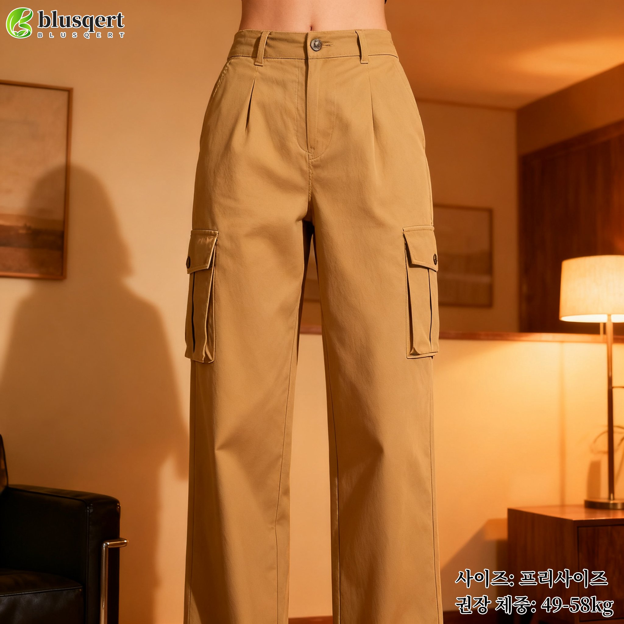 트렌디 여성 워크 팬츠