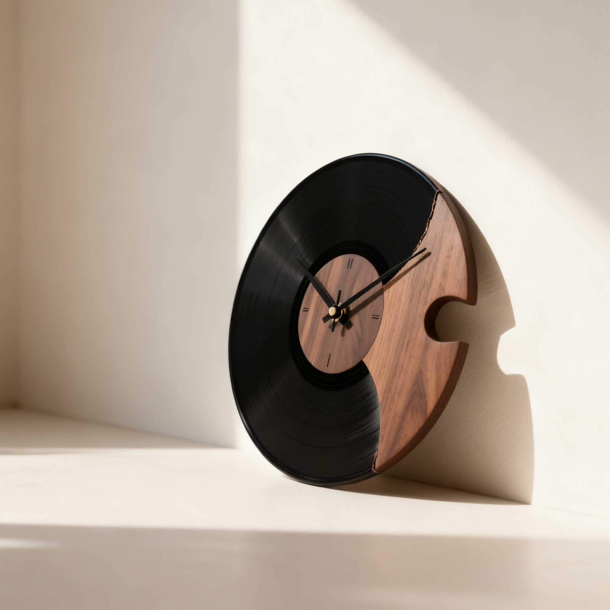 레트로 음반 벽시계