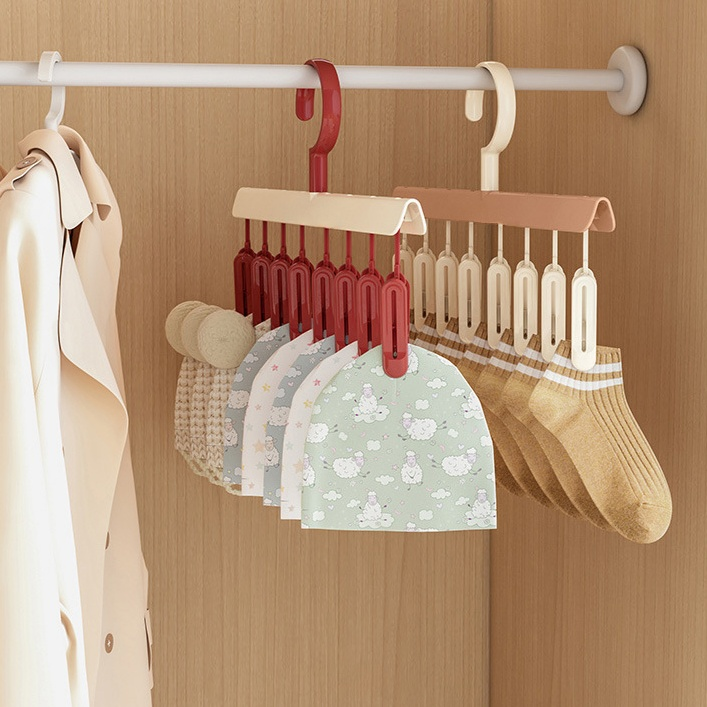クリップ付き多用途洗濯ハンガー / 带夹子多用途晾衣架
