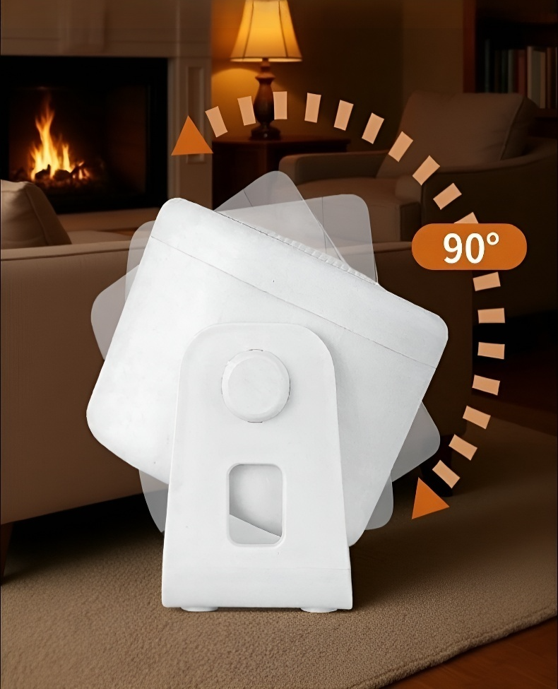 静音設計の卓上ヒーターをオフィスで使うシーン