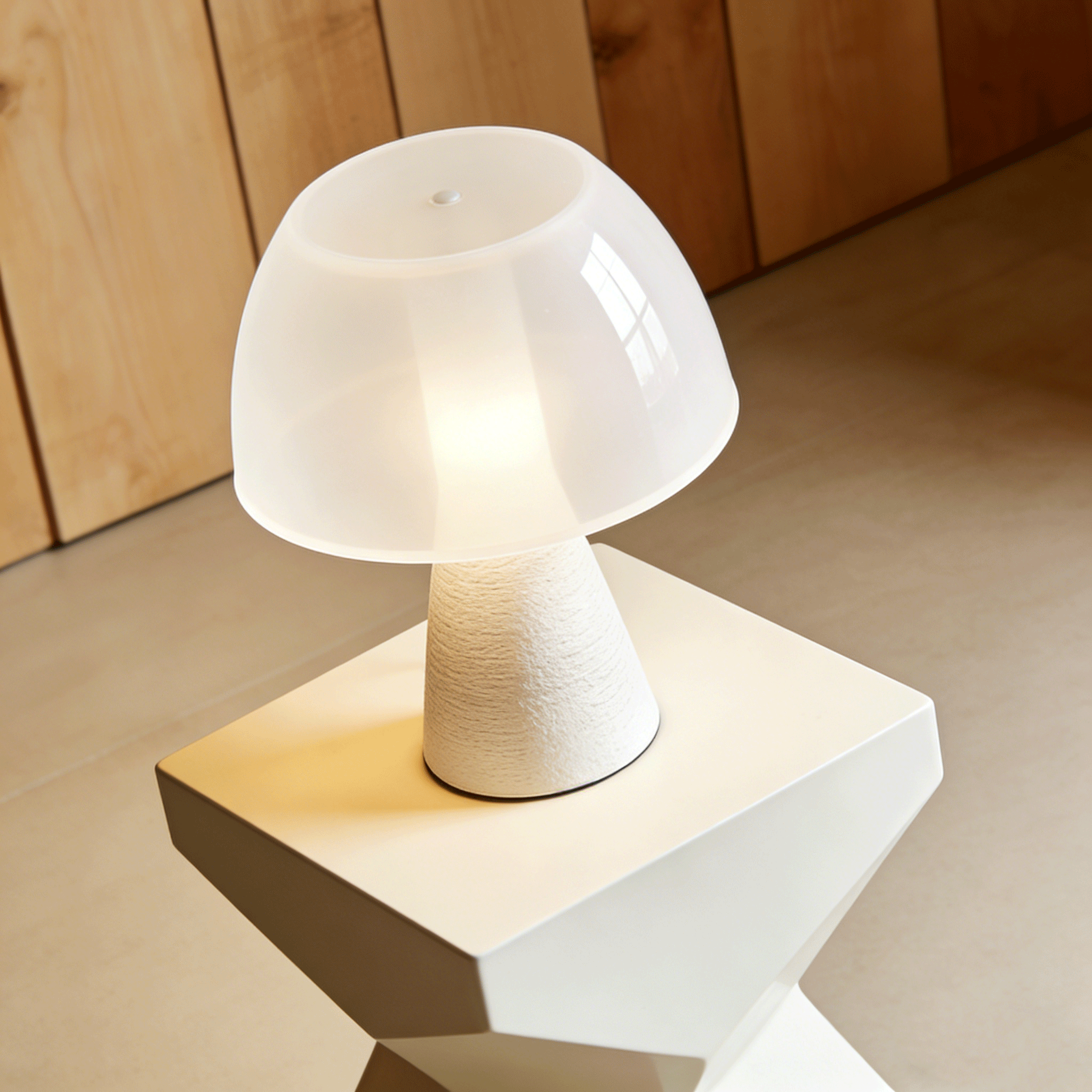 Lámpara nocturna hongo con luz LED cálida