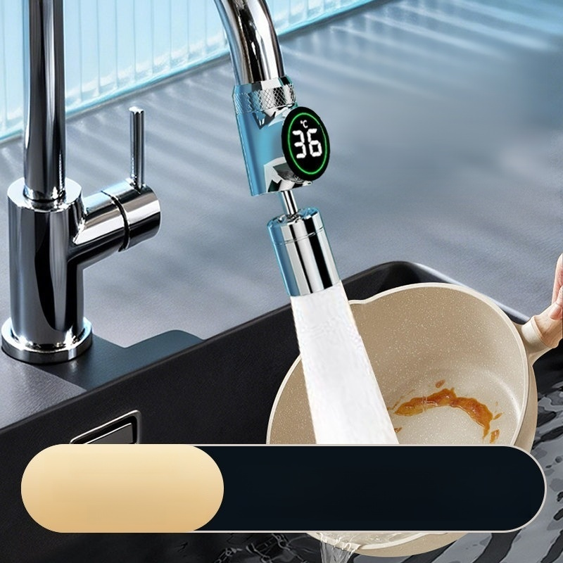 智能感溫廚房水龍頭延長器