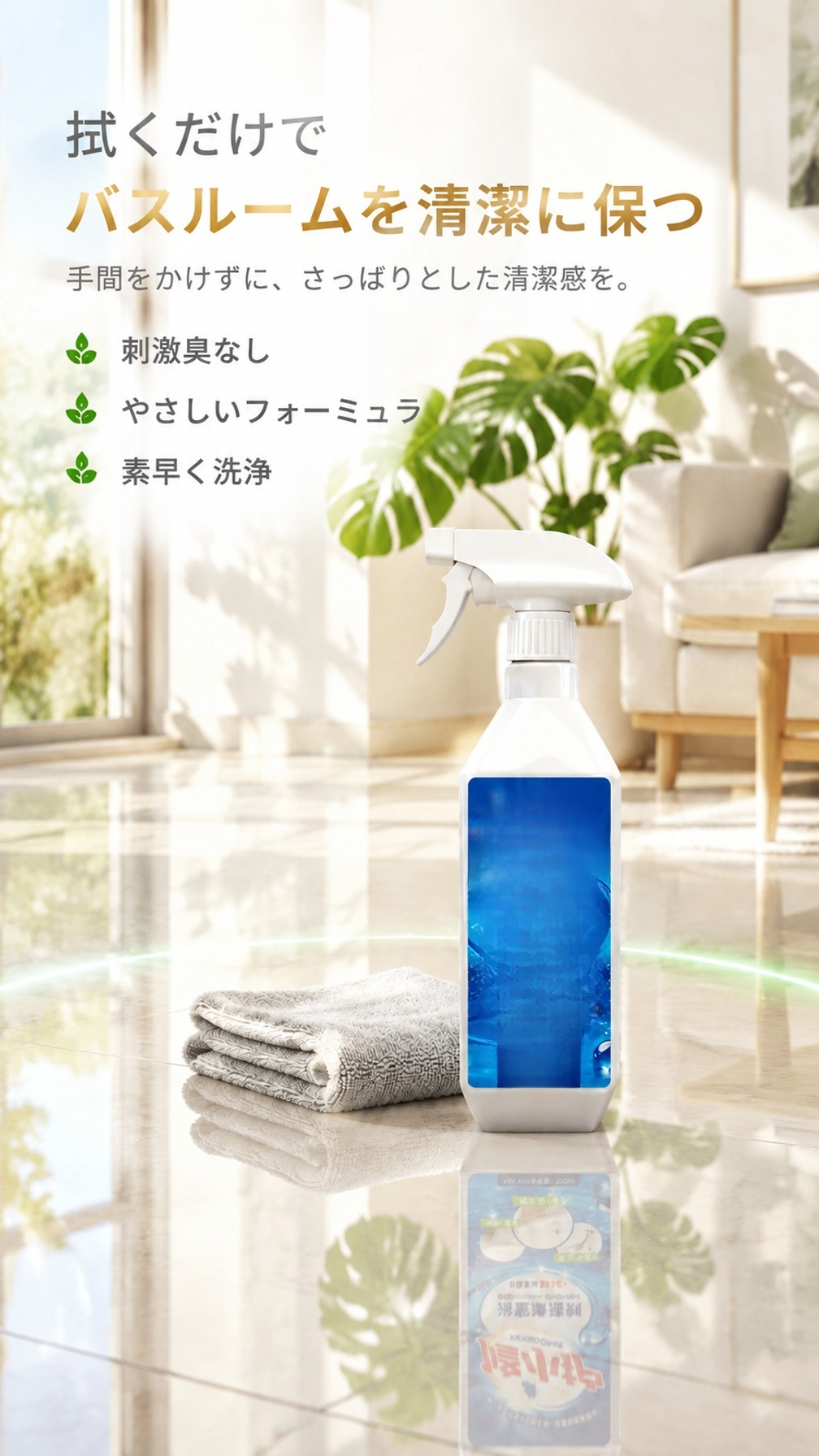使いやすいデザインの清掃アイテム