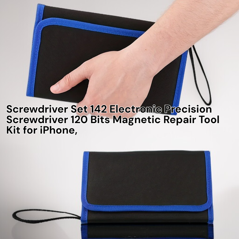 Electronic Repair Toolkit with 120 Precision Magnetic Bits for Mobile Devices and Gaming Consoles
