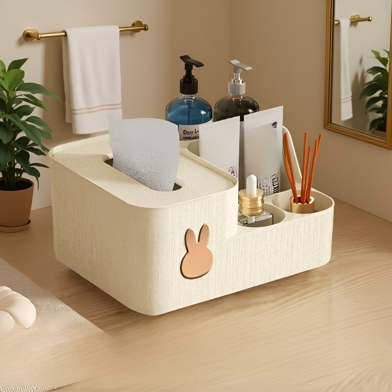 다용도 라이트 럭셔리 티슈케이스와 대용량 탁상용 휴지통