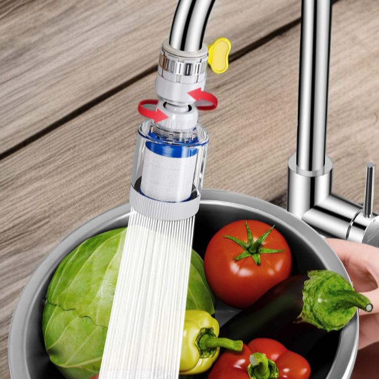 Spritzwassergeschützter Verlängerungsfilter für Wasserhähne