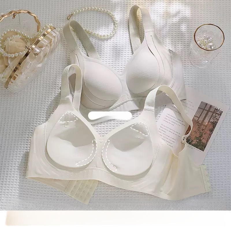 Partitioned Gathered Lifting Wireless Bra