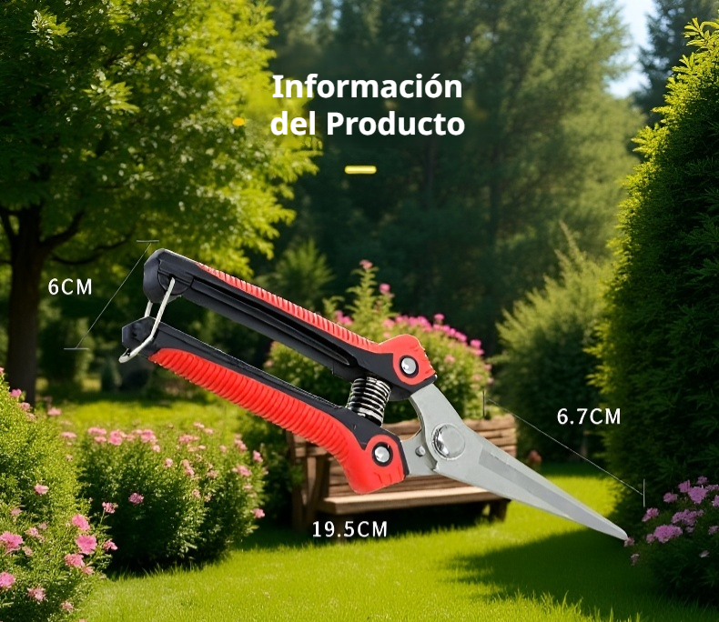 Tijera resistente para trabajos de jardinería pesada