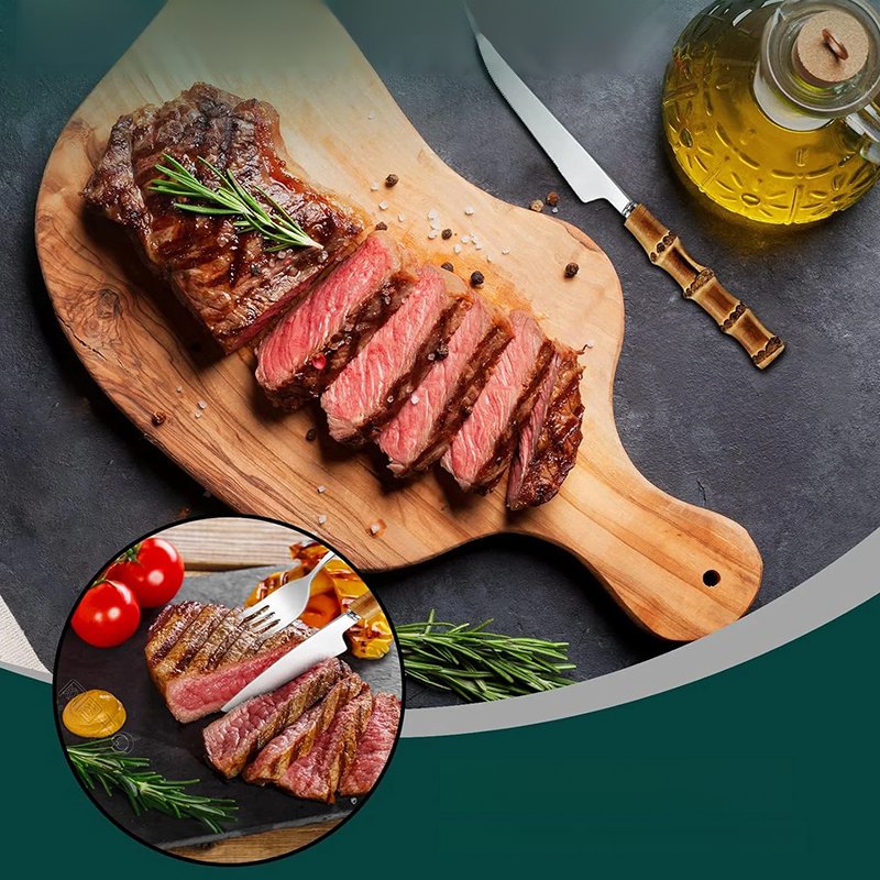 Ensemble de vaisselle en bambou naturel